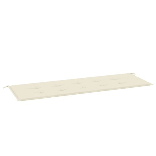 Garden Bench Cushion Cream 150x50x3cm Oxford Fabric - Image 2
