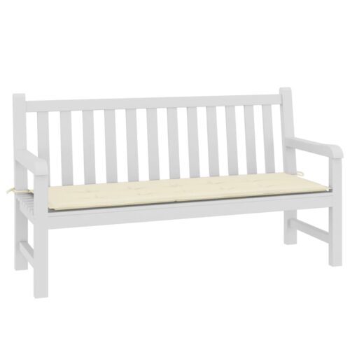 Garden Bench Cushion Cream 150x50x3cm Oxford Fabric - Image 3