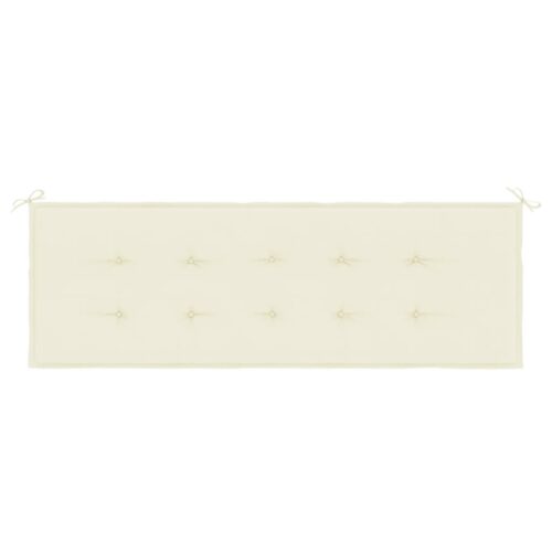 Garden Bench Cushion Cream 150x50x3cm Oxford Fabric