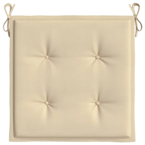Garden Chair Cushions 4pcs Beige 40x40x3cm Oxford Fabric - Image 5