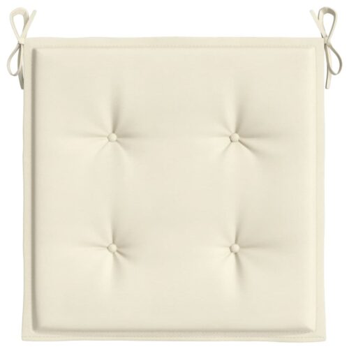 Garden Chair Cushions 4pcs Cream 40x40x3cm Oxford Fabric - Image 5