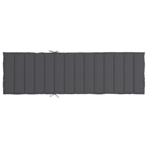 Sun Lounger Cushion Anthracite 200x60x3cm Oxford Fabric - Image 5