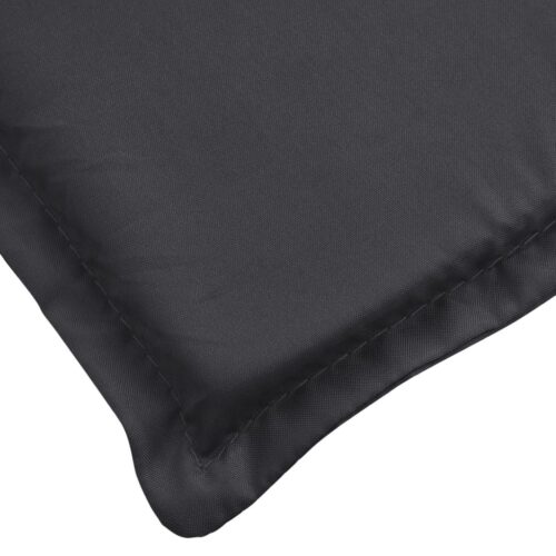 Sun Lounger Cushion Black 200x50x3cm Oxford Fabric - Image 6