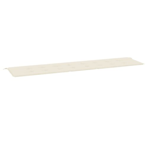 Garden Bench Cushion Cream 200x50x3cm Oxford Fabric - Image 2