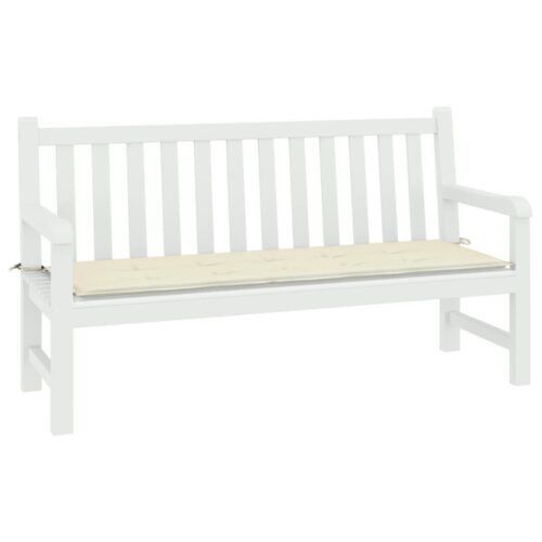 Garden Bench Cushion Cream 200x50x3cm Oxford Fabric - Image 3