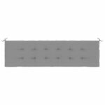 Garden Bench Cushion Grey 180x50x3cm Oxford Fabric