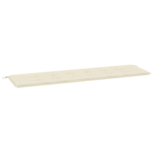 Garden Bench Cushion Cream 180x50x3cm Oxford Fabric - Image 2