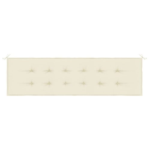 Garden Bench Cushion Cream 180x50x3cm Oxford Fabric