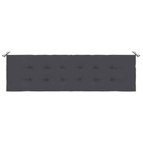 Garden Bench Cushion Anthracite 180x50x3cm Oxford Fabric