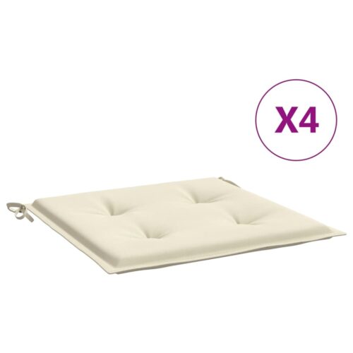 Garden Chair Cushions 4pcs Cream 50x50x3cm Oxford Fabric