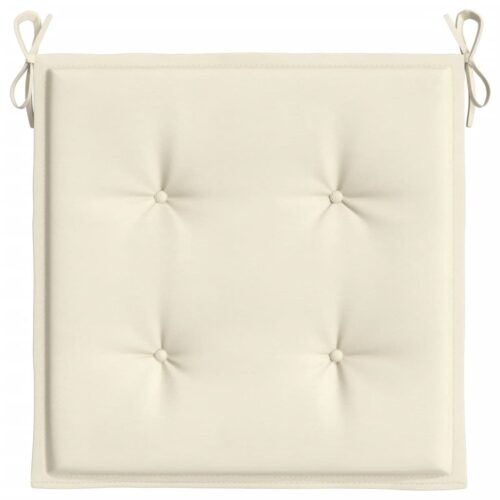 Garden Chair Cushions 4pcs Cream 50x50x3cm Oxford Fabric - Image 5