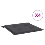 Garden Chair Cushions 4pcs Anthracite 50x50x3cm Oxford Fabric