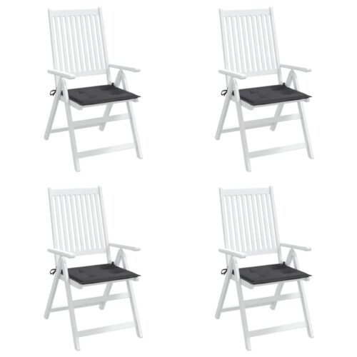 Garden Chair Cushions 4pcs Anthracite 50x50x3cm Oxford Fabric - Image 4