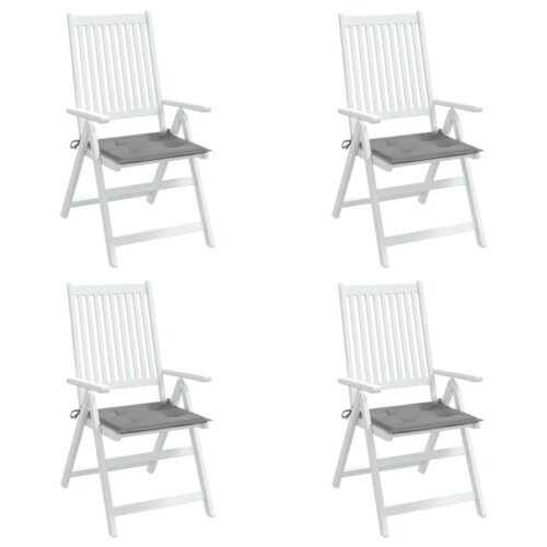 Garden Chair Cushions 4pcs Grey 50x50x3cm Oxford Fabric - Image 4