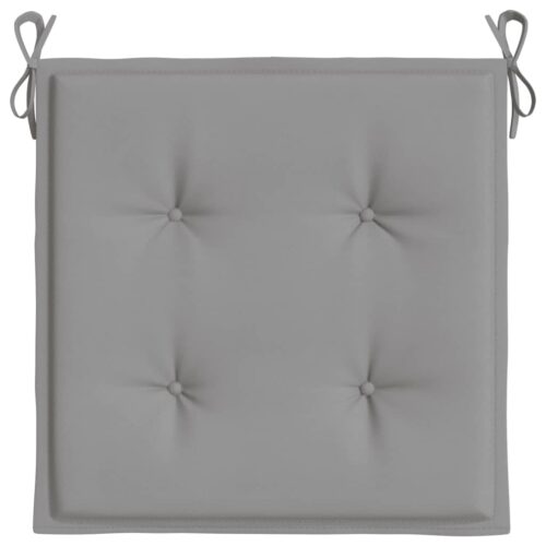 Garden Chair Cushions 4pcs Grey 50x50x3cm Oxford Fabric - Image 5