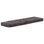 Pallet Floor Cushion Cotton 120x40x7cm Anthracite