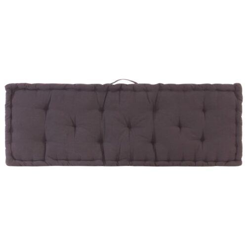 Pallet Floor Cushion Cotton 120x40x7cm Anthracite - Image 4