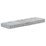 Pallet Floor Cushion Cotton 120x40x7cm Grey
