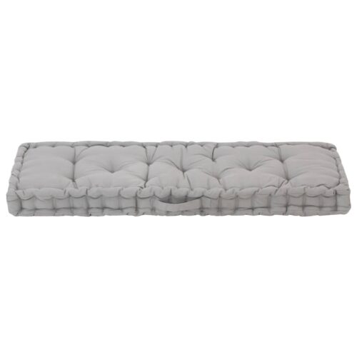 Pallet Floor Cushion Cotton 120x40x7cm Grey - Image 3