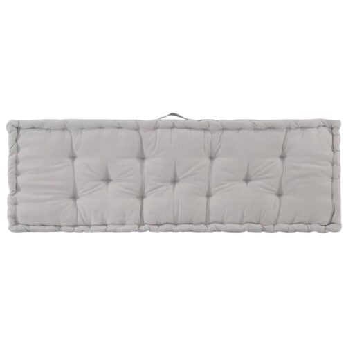 Pallet Floor Cushion Cotton 120x40x7cm Grey - Image 4