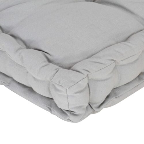 Pallet Floor Cushion Cotton 120x40x7cm Grey - Image 5