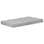 Pallet Floor Cushion Cotton 120x80x10cm Grey
