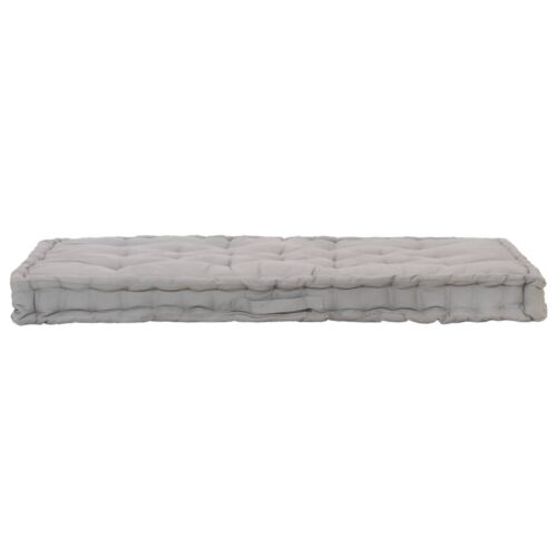 Pallet Floor Cushion Cotton 120x80x10cm Grey - Image 2