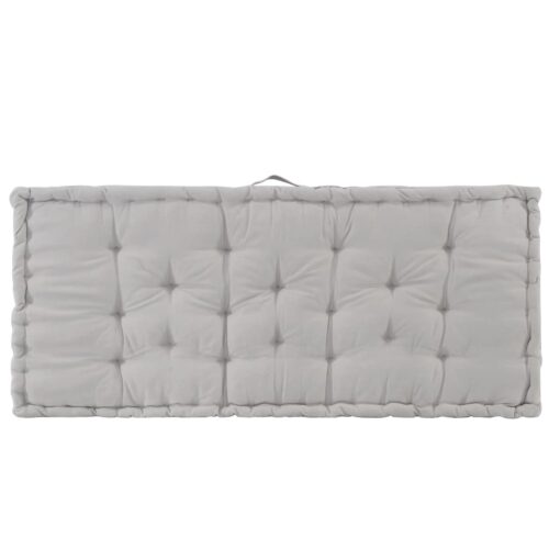 Pallet Floor Cushion Cotton 120x80x10cm Grey - Image 4