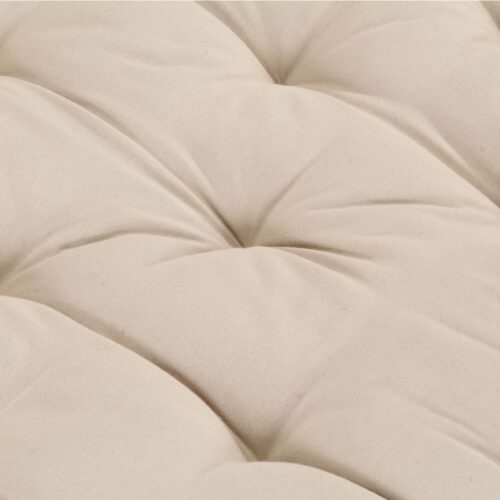 Pallet Floor Cushion Cotton 120x80x10cm Beige - Image 6