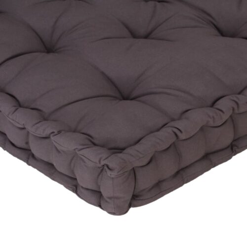 Pallet Floor Cushion Cotton 120x80x10cm Anthracite - Image 5