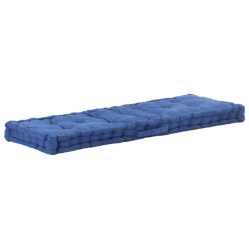 Pallet Floor Cushions 2pcs Cotton Light Blue - Image 4