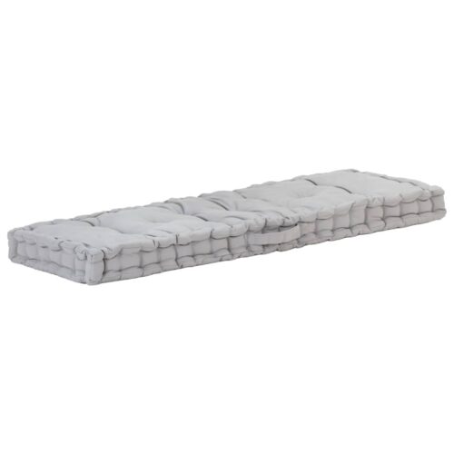Pallet Floor Cushions 2pcs Cotton Grey - Image 3