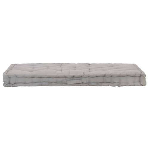 Pallet Floor Cushions 2pcs Cotton Grey - Image 7