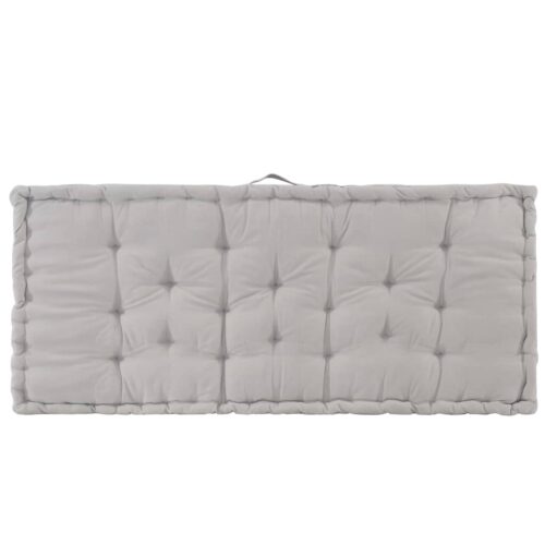 Pallet Floor Cushions 2pcs Cotton Grey - Image 8
