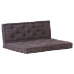 Pallet Floor Cushions 2pcs Cotton Anthracite
