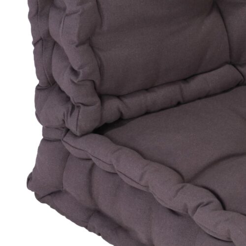 Pallet Floor Cushions 2pcs Cotton Anthracite - Image 9