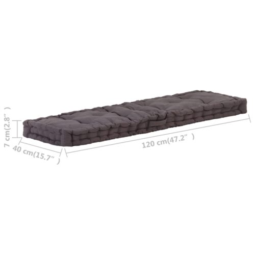 Pallet Floor Cushions 2pcs Cotton Anthracite - Image 11