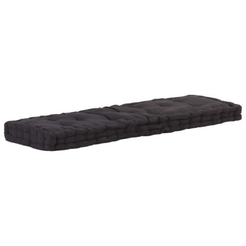 Pallet Floor Cushions 2pcs Cotton Black - Image 3