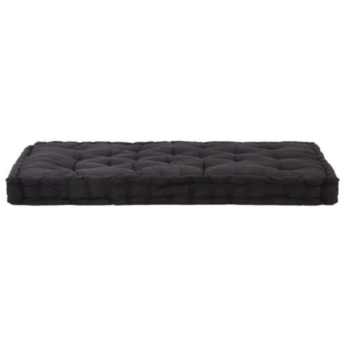 Pallet Floor Cushions 2pcs Cotton Black - Image 7