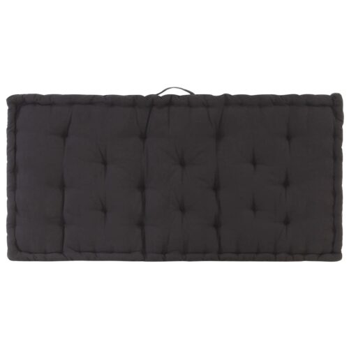 Pallet Floor Cushions 2pcs Cotton Black - Image 8