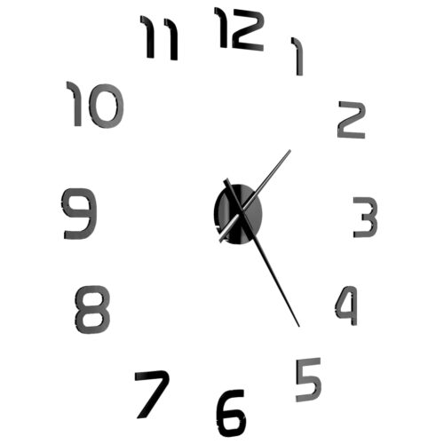 3D Wall Clockmodern Design 100cm XXL Black - Image 4