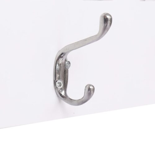 Wall-Mounted Coat Rack WELCOME White 74x29.5cm - Image 4