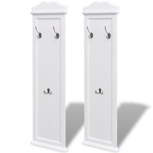 Coat Racks 2pcs White - Image 2