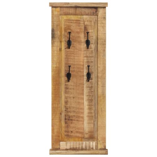 Coat Racks 2pcs Solid Wood Mango 38x100cm - Image 4
