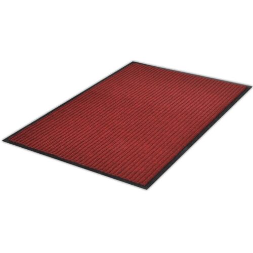 PVC Door Mat Non-Slip Home Office Welcome Front Floor Mud Dirt Mats Red 90x60cm - Image 3
