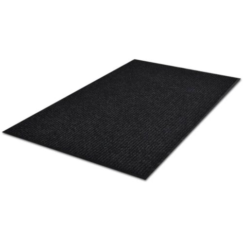 PVC Door Mat Home Welcome Front Door Floor Carpet Rug Cover Black 90x60cm - Image 3