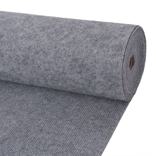 Exhibition Carpet Rib Entry Hallway Wedding Party Floor Runner Rug Grey 1.2x10m