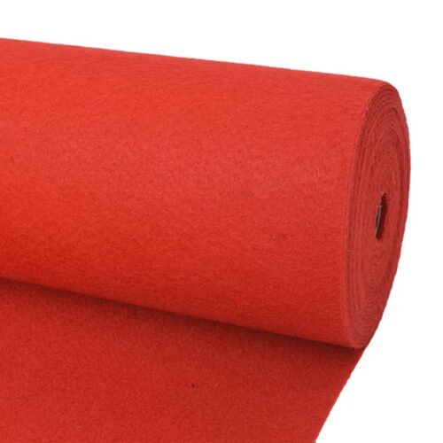 Plain Exhibition Carpet Entry Hallway Wedding Party Floor Runner Rug Red 1x24m