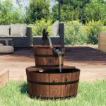 Water Fountain with Pump 44.5x44.5x58cm Solid Wood Fir