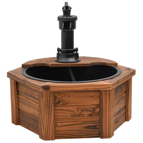 Water Fountain with Pump 57x57x53cm Solid Wood Fir - Image 4